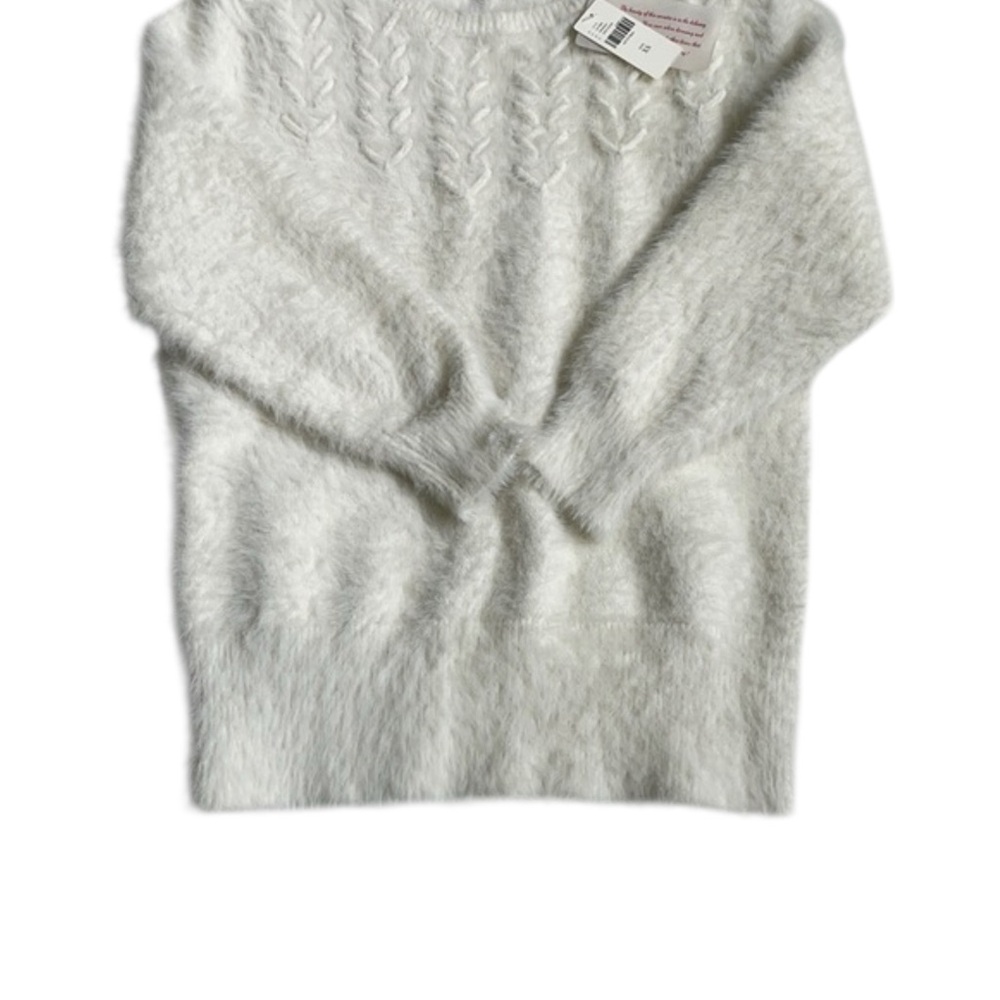 Anthropologie NWT Rosie Niera Aubade Pullover Fuzzy IVORY Sweater.Size Small - Picture 8 of 16